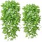 2pcs Fake Hanging Plant Artificial (6pcs-fall Orange) 10"D x 14"W x 32"H